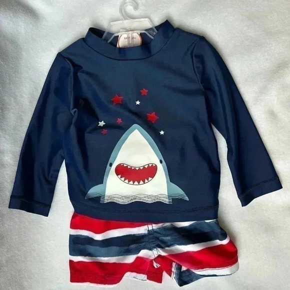 Carters Just One You 2-piece Shark swim - Picture 4 of 11